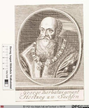 Bildnis Georg der Reiche od. der Bärtige, Herzog zu Sachsen (reg. 1500-1539)