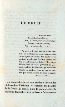 Le récit