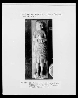 Grabfigur des Charles de France, comte de Valois