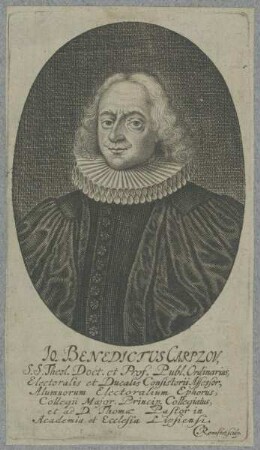 Bildnis des Jo. Benedictus Carpzov
