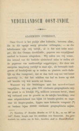 Algemeen overzigt