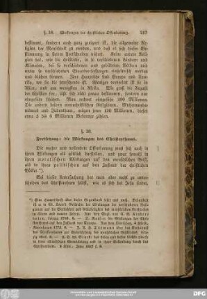 §. 38. Fortsetzung: die Wirkungen des Christenthums.