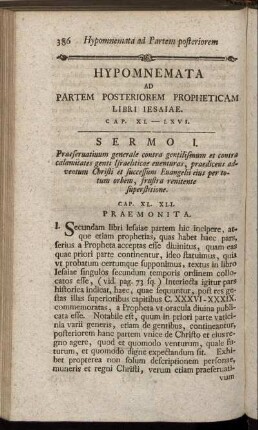 Hypomnemata Ad Partem Posteriorem Propheticam Libri Iesaiae. Cap. XL. - LXVI.