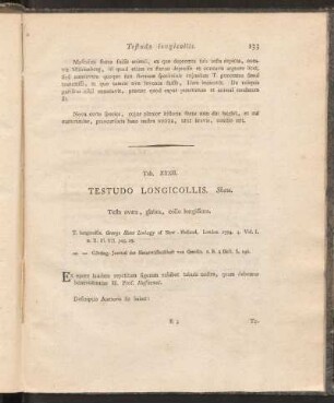 Tab. XXXII: Testudo Longicollis. Shaw.