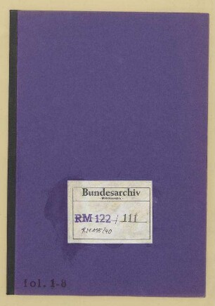 Tagebuch von Loewenfeld (handschriftlich)