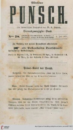 Nro. 28 (9. Juli 1871)