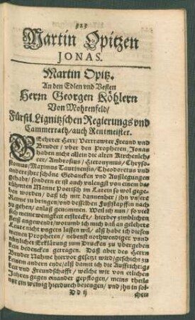 Martin Opitzen Jonas.