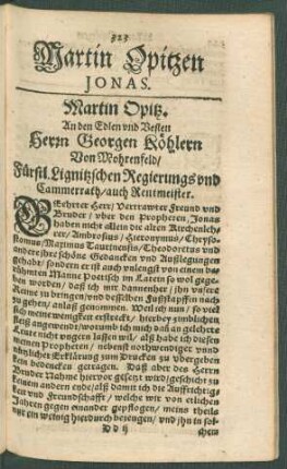 Martin Opitzen Jonas.