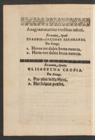 Anagrammatismi versibus inserti.