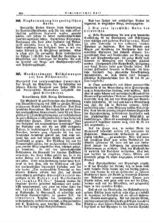 Nutzbarmachung der geologischen Karte : [Nichtamtlicher Teil]