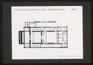 Nationaltheater, München Wettbewerb: Grundriss Untergeschoss / Bühnenkeller 1:200