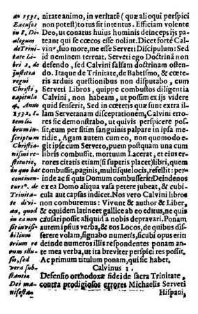 Calvinus. 1. - Calvinus. 20.