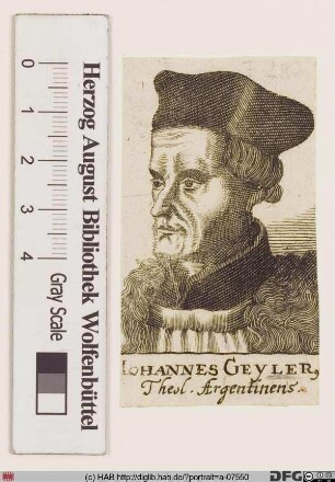 Bildnis Johannes Geiler, gen. von Kaysersberg