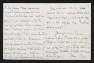 Brief von Edith Andreae an Margarete Hauptmann