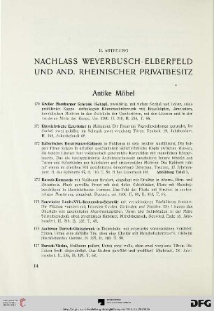 Antike Möbel (Nr. 170-219)