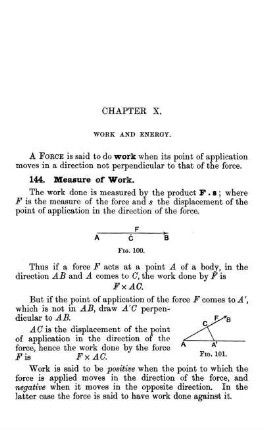 Chapter X.: Work and energy.