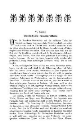 VI. Kapitel. Westindische Rassenprobleme