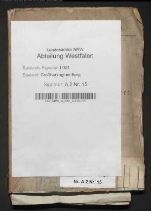 Rechnungsablage des Gemeindeempfängers der Mairie Clarholz. (Nachakten der Landesdirektion Dortmund)