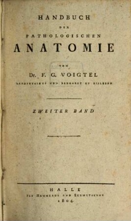 Handbuch der pathologischen Anatomie. 2