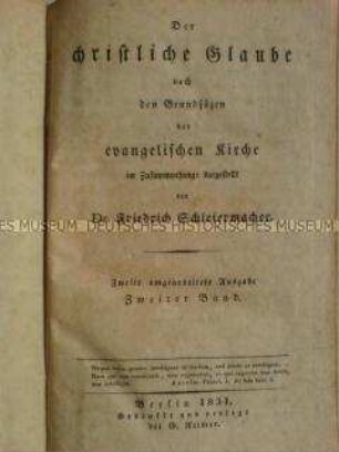 Der christliche Glaube