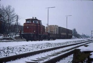 Blaufelden Lok 260 780 Rangierfahrt Bahnsteig