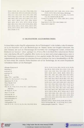 II. Ergänzender allgemeiner Index