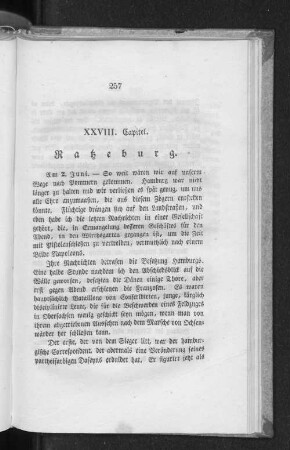 XXVIII. Capitel. Ratzeburg.