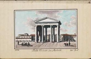 'Porta Ticinese in Mailand' Aquarell