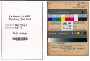 Entnazifizierung Ludwig Noll, geb. 19.09.1896 (Konstrukteur)