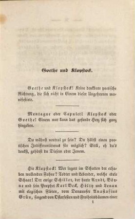 Goethe und Klopstock