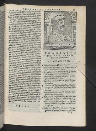 De irregularitate. Tractatus Nico. Plo.