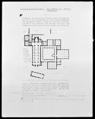 Grundriss der romanischen Anlage des Zisterzienserklosters (Rekonstruktion)