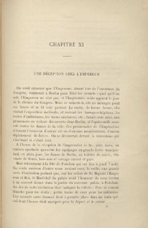 Chapitre XI. Une réception chez l'empereur