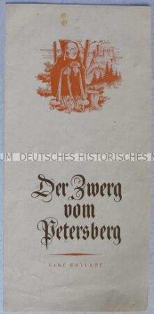 Flugschrift mit einer ironischen Ballade auf Adenauer