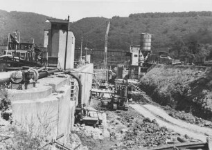 Baustelle der 2. Schleuse Guttenbach/Neckar