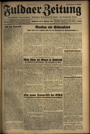 Ausgabe vom Mittwoch, den 09. Februar 1938.