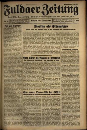 Ausgabe vom Mittwoch, den 09. Februar 1938.