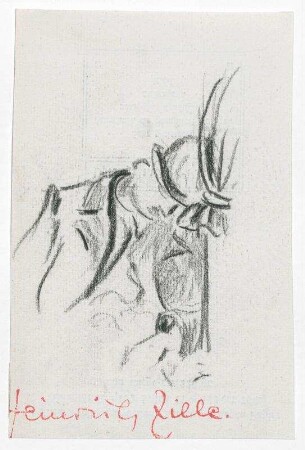 Schlafender Mann mit Hut