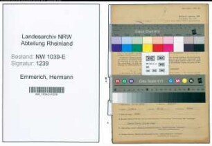 Entnazifizierung Hermann Emmerich , geb. 04.04.1902 (Chemiefachwerker)