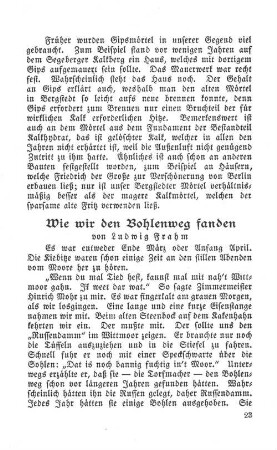 Wie wir den Bohlenweg fanden