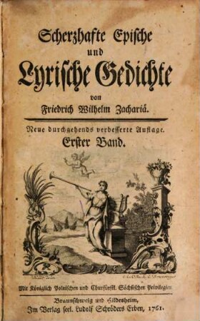 Scherzhafte Epische und Lyrische Gedichte, 1