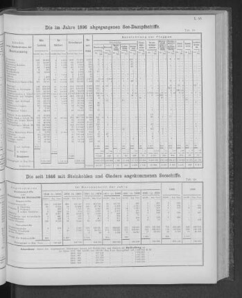 Die im Jahre 1896 abgegangenen See-Dampfschiffe.