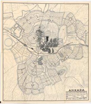 Gesamtbebauungsplan Ankara: Grundplan 1:4000