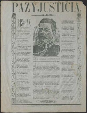 [Retrato de] Señor General Don Félix Díaz