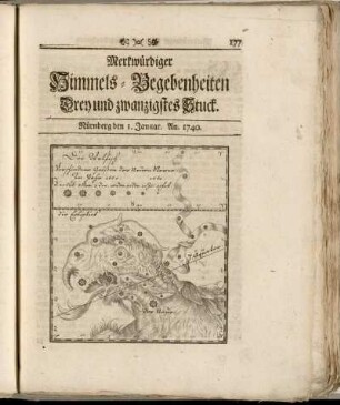 1740: Merkwürdiger Himmels-Begebenheiten Stück ...