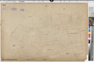 Wettringen (Wettringen), Umlegung Wettringen, Bl. 13 Zuteilungskarte Flur 33