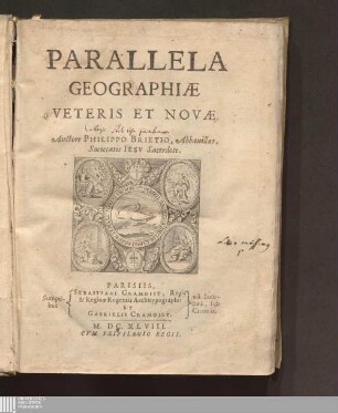 [Tomvs Primvs]: Parallela Geographiae Veteris Et Novae
