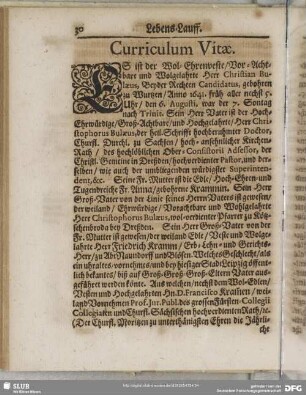 Lebenslauf : Curriculum Vitae