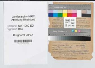 Entnazifizierung Albert Burghardt, geb. 09.02.1892 (Lehrer)