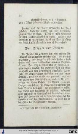 Der Tripper der Weiber.